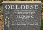 OELOFSE Petrus C. 1932-2002