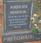 PRETORIUS Andries Hendrik 1911-2001