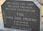 MERWE Tok, van der 1939-2002