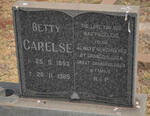 CARELSE Betty 1893-1965
