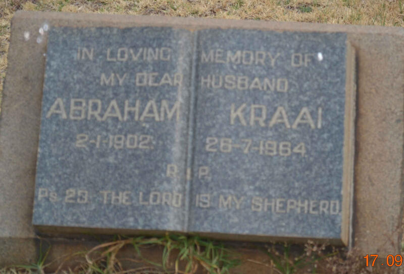 KRAAI Abraham 1902-1964
