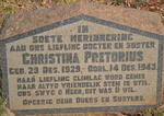 PRETORIUS Christina 1929-1943