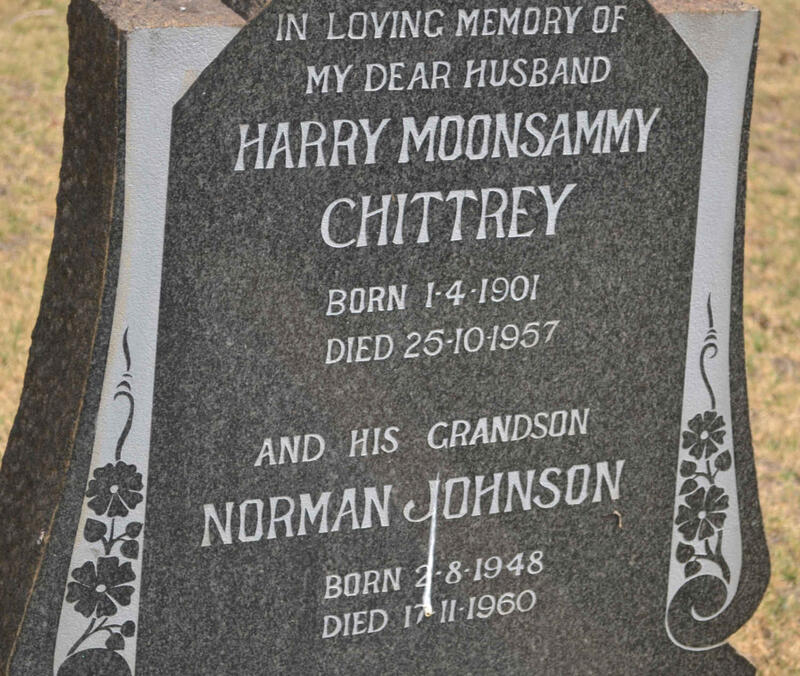 CHITTREY Harry Moonsammy 1901-1957 :: JOHNSON Norman 1948-1960