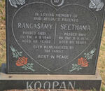 KOOPAN Rangasamy -1949 & Seethama -1970