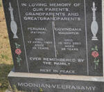 MOONEY Perumal -1955 :: VEERASAMY Govindama -2007