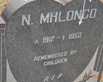 MHLONGO N. 1912-1950