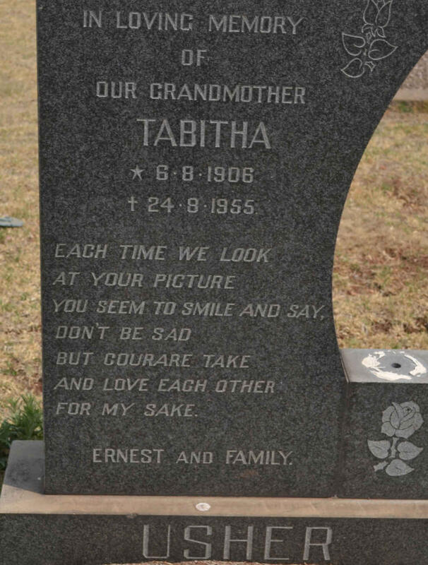 USHER Tabitha 1906-1955
