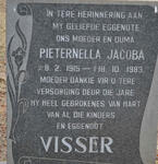 VISSER Pieternella Jacoba 1915-1983