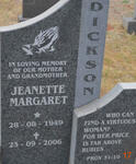 DICKSON Jeanette Margaret 1949-2006