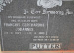 PUTTER Francois Gerthardus Johannes 1917-1983