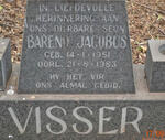 VISSER Barend Jacobus 1951-1983