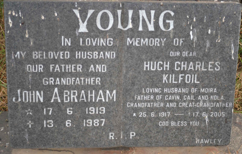 YOUNG Hugh Charles Kilfoil 1917-2005 :: YOUNG John Abraham 1919-1987