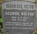 SOKOLICH George Victor 1935-1987