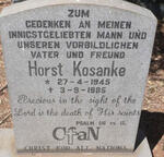 KOSANKE Horst 1945-1985