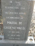 GROENEWALD Maria M. 1918-1992