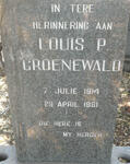 GROENEWALD Louis P. 1914-1981