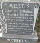 WESSELS Cornelius Johannes 1898-1975 & Cornelia Wilhelmina 1905-1896 :: WELDON Trevor Bruce 1960-1982