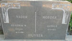 HUYSER Hendrik W. 1903-1988 & Alida S. 1904-