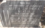 VENTER Aletta Jacomina 1905-1965