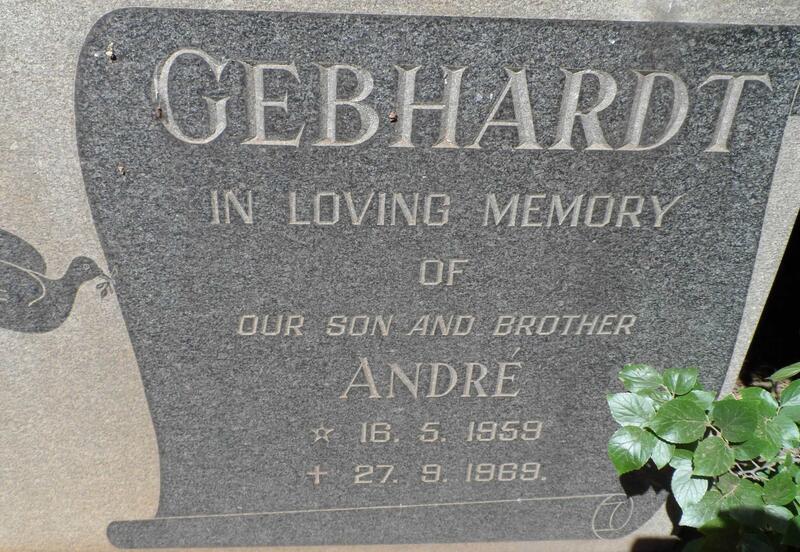 GEBHARDT André 1959-1969