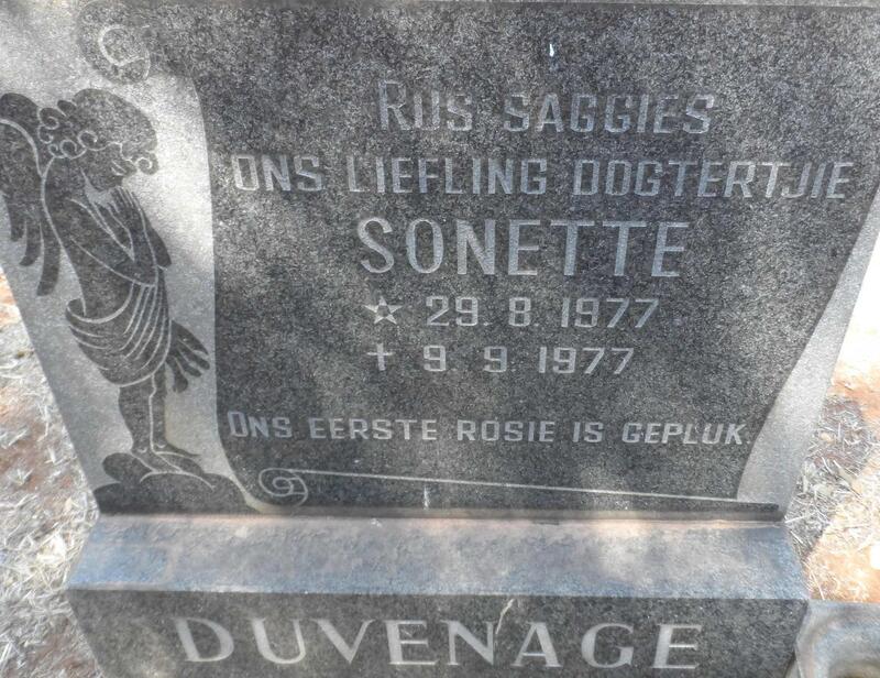 DUVENHAGE Sonette 1977-1977