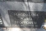 STOPFORTH Magdalena Maria 1912-1981