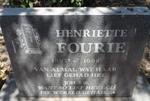 FOURIE Henriette  1897-1998