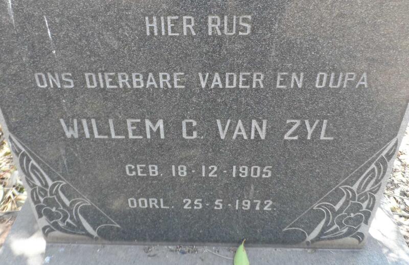 ZYL Willem C., van 1905-1972