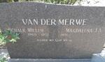 MERWE Schalk Willem, van der 1905-1972 & Magdalena J.A. 1921-