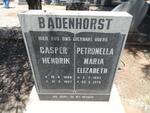 BADENHORST Casper Hendrik 1889-1967 & Petronella Maria Elizabeth 1897-1975