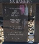 MOHAMMED Willard Donald 1975-1994