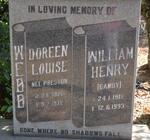 WEBB William Henry 1918-1993 & Doreen Louise PRESTON 1920-1972