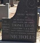 NICHOLLS Lionel Leon 1908-1973 & Johanna Cornelia 1913-1981