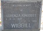 WIGGILL Lorenza Kingsley 1925-1985