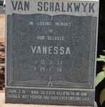 SCHALKWYK Vanessa, van 1957-1976