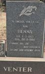 VENTER Henna 1903-1985