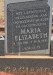 GAGIANO Maria Elizabeth 1918-1981