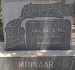 MINNAAR Anna Magdelena nee VAN JAARSVELDT 1913-1966