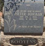 BOOYENS Pieter Adriaan 1945-1966