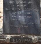 POSTMA Marthinus Lodewikus  1945-1964