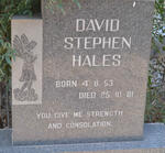 HALES David Stephen 1953-1981