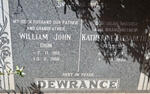 DEWRANCE William John 1912-1982 & Katherine Elizabeth 1916-1999