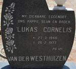 WESTHUIZEN Lukas Cornelis, van der 1946-1977