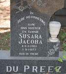 PREEZ Susara Jacoba, du 1905-1977
