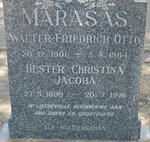 MARASAS Walter Friedrich Otto 1901-1964 & Hester Christina Jacoba 1899-1976