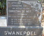 SWANEPOEL Christina de Wet nee OPPERMAN 1903-1980