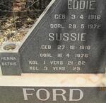 FORD Eddie 1916-1972 & Sussie 1916-1976