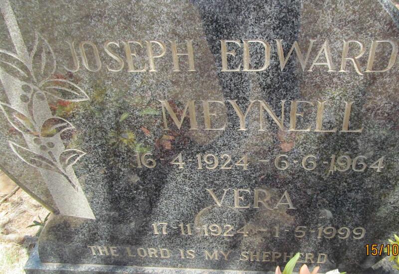 MEYNELL Joseph Edward 1924-1964 & Vera 1924-1999