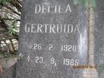 ESTHERHUYSEN Delila Gertruida 1920-1985