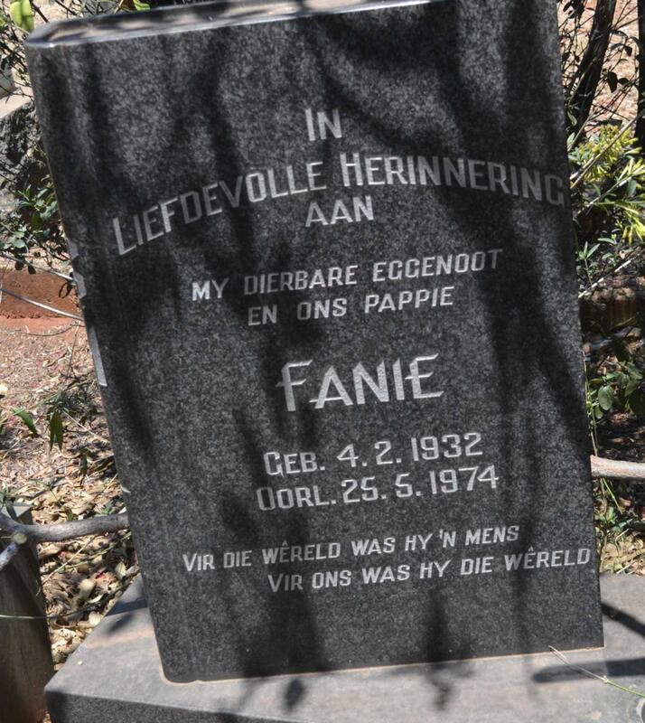 ? Fanie 1932-1974